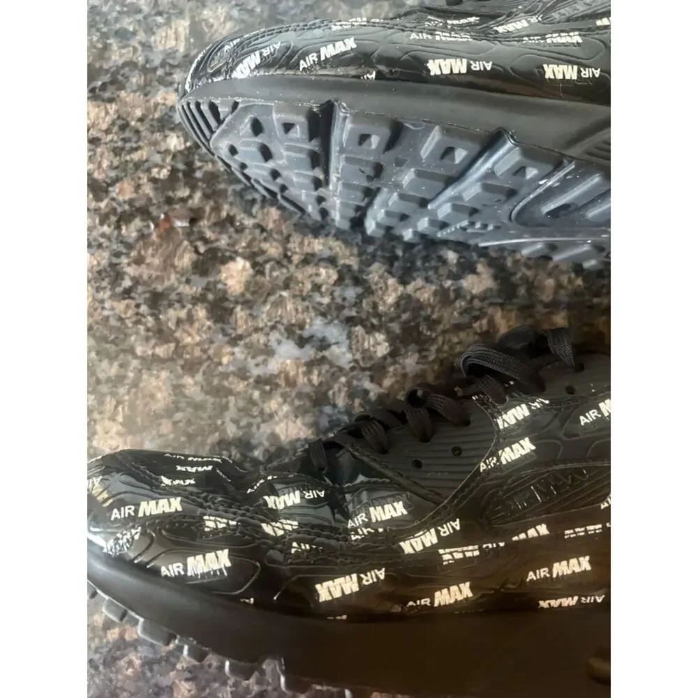 Nike men’s air max 90 just do it black all over logo